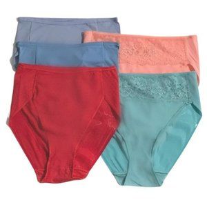 SOMA S/5 Vanishing Edge Microfiber High Leg Briefs